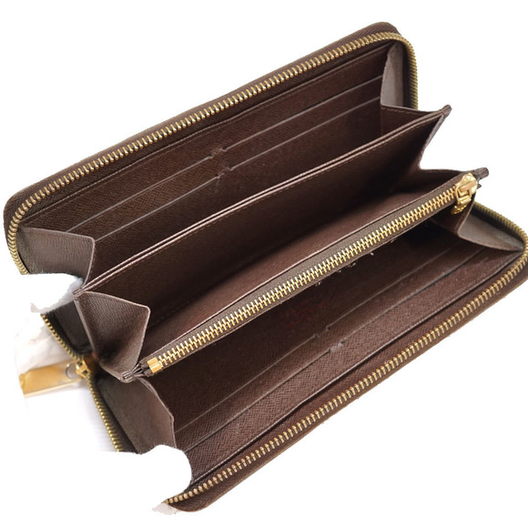 Louis Vuitton Brown Ebene Zippy Wallet Damier long Zip - Picture 11 of 15